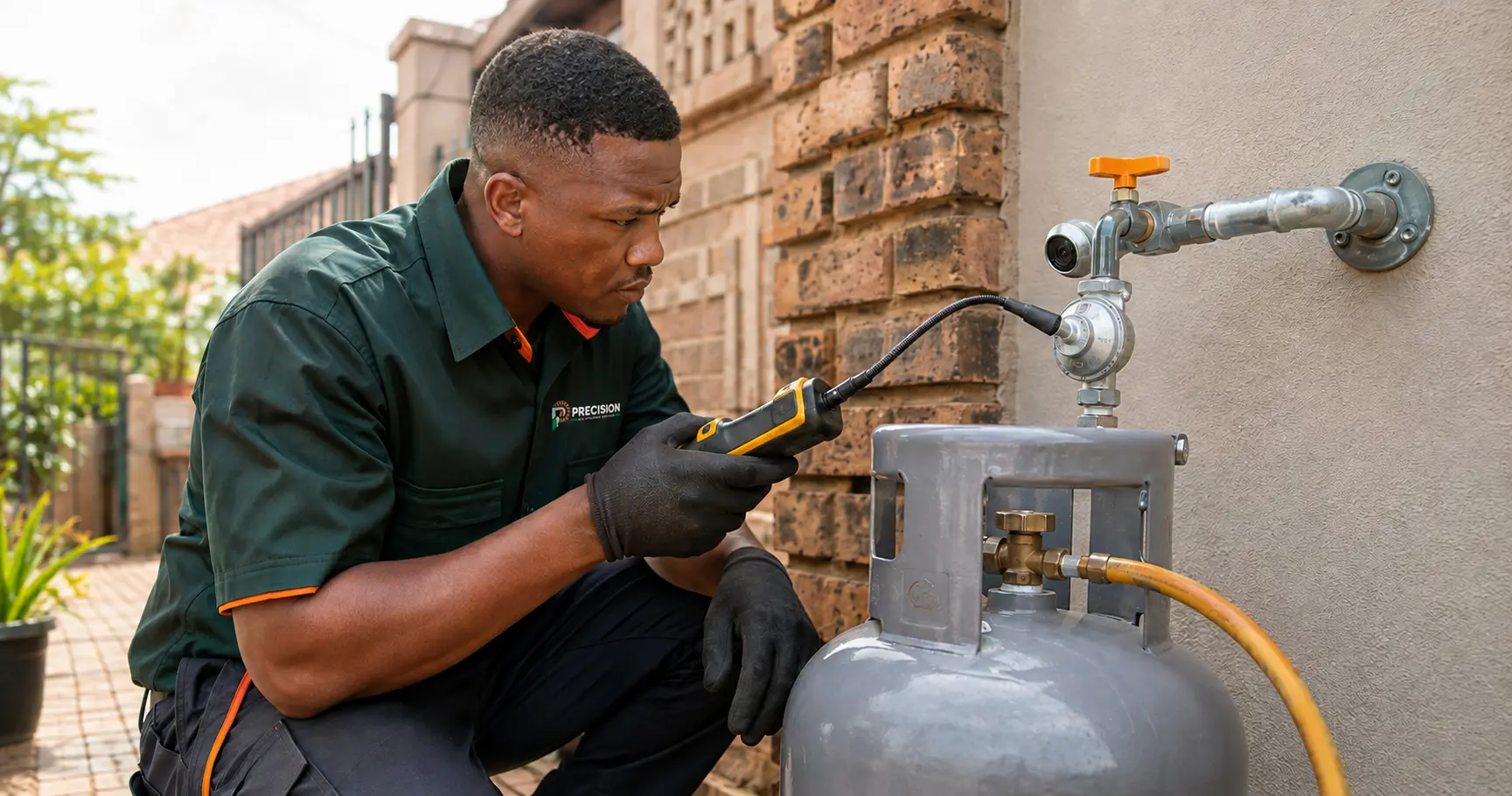 Gas appliance safety technician service